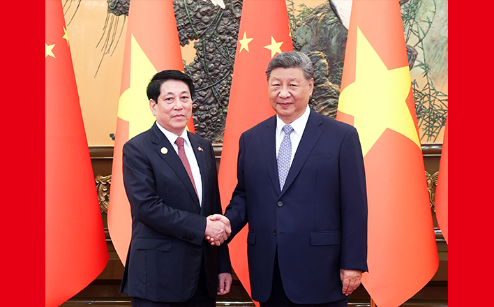 習近平會見越南國家主席梁強